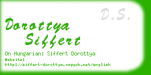 dorottya siffert business card